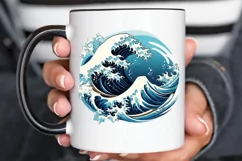 Japanese Kanagawa Wave PNG Clipart Product Image 2