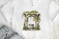 Stone Wells and Vines PNG Clipart Product Image 2