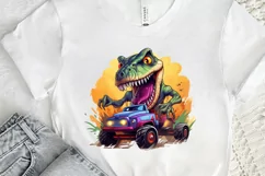 Dinosaur Monster Truck PNG Clipart Product Image 2