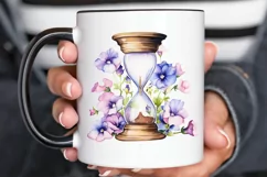 Hourglass Flower Watercolor PNG Clipart Product Image 2