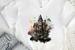Watercolor Gothic House Clipart PNG Clipart Product Image 2
