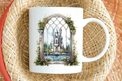 Fairy Castle Window Sublimation PNG Clipart Product Image 2