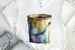 Watercolor Paint Bucket PNG Clipart Product Image 2