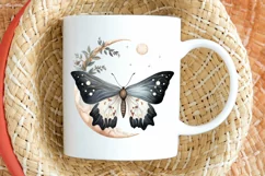 Fairy Night Moth and Moon PNG Clipart Product Image 2