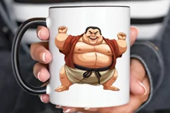 Funny Japanese Sumo Wrestler PNG Clipart Product Image 2