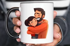 Dad and Daughter Father's Day PNG Clipart Product Image 2