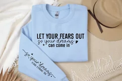 Let your fears so your dreams Sleeve SVG, Motivational SVG Product Image 3