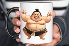 Funny Japanese Sumo Wrestler PNG Clipart Product Image 2