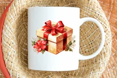 Cute Christmas Watercolor PNG Clipart Product Image 2