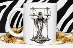 Skeleton Witch Tarot Card PNG Clipart Product Image 2