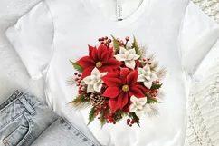 Christmas Flower Bouquet PNG Clipart Product Image 2