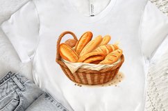 Bread Basket Watercolor Sublimation PNG Clipart Product Image 2