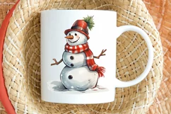 Cute Christmas Watercolor PNG Clipart Product Image 2
