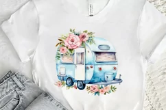 Watercolor Caravan Sublimation PNG Clipart Product Image 2