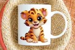 Cute Happy Baby Animal Sublimation PNG Clipart Product Image 2