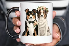 Dog Bride and Dog Groom PNG Clipart Product Image 2