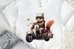 Squirrel Riding A Motorbike PNG Clipart Product Image 2