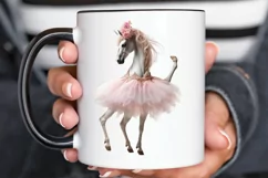 Ballerina Unicorns PNG Clipart Product Image 2