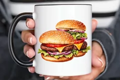 Big Hamburgers Sublimation PNG Clipart Product Image 2