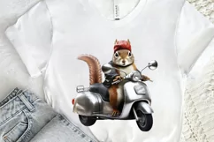 Squirrel Riding A Motorbike PNG Clipart Product Image 2