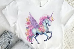 Fairy Unicorn Sublimation PNG Clipart Product Image 2