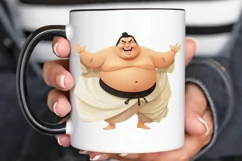 Funny Japanese Sumo Wrestler PNG Clipart Product Image 2