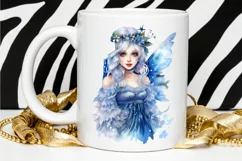Winter Fairy Watercolor PNG Clipart Product Image 2