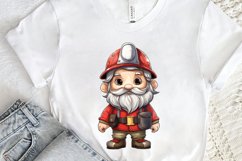 Funny Fireman Gnome Sublimation PNG Clipart Product Image 2