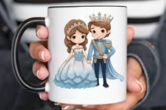Cute Snow Princess and Prince PNG Clipart Product Image 2