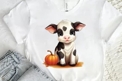 Baby Cow For Halloween Sublimation PNG Clipart Product Image 2