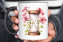 Hourglass Flower Watercolor PNG Clipart Product Image 3