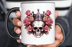 King Skull With Roses PNG Clipart Product Image 2