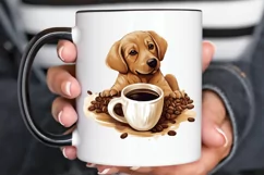 Dog Love Coffee PNG Clipart Product Image 2
