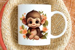Cute Happy Baby Animal Sublimation PNG Clipart Product Image 2