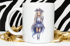 Winter Fairy Watercolor PNG Clipart Product Image 2