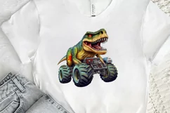 Dinosaur Monster Truck PNG Clipart Product Image 2
