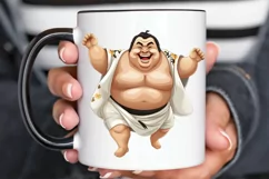 Funny Japanese Sumo Wrestler PNG Clipart Product Image 2