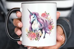 Fairy Unicorn Sublimation PNG Clipart Product Image 3