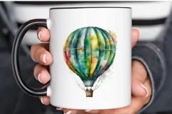 Watercolor Hot Air Balloon PNG Clipart Product Image 3