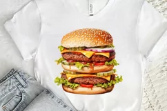 Big Hamburgers Sublimation PNG Clipart Product Image 3