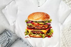 Big Hamburgers Sublimation PNG Clipart Product Image 3