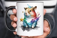 Watercolor cute animal superstar PNG Clipa Product Image 3