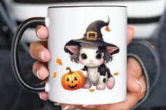 Baby Cow For Halloween Sublimation PNG Clipart Product Image 3
