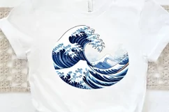 Japanese Kanagawa Wave PNG Clipart Product Image 3