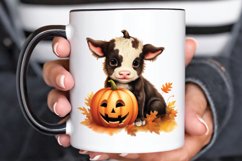 Baby Cow For Halloween Sublimation PNG Clipart Product Image 3