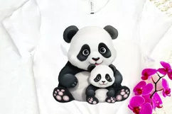 Baby Pandas Sublimation PNG Clipart Product Image 3