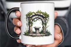 Stone Wells and Vines PNG Clipart Product Image 3