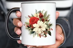 Christmas Flower Bouquet PNG Clipart Product Image 3