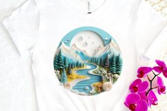 Paper Art Landscape PNG Clipart Product Image 3