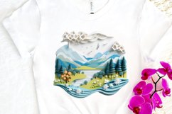 Paper Art Landscape PNG Clipart Product Image 3